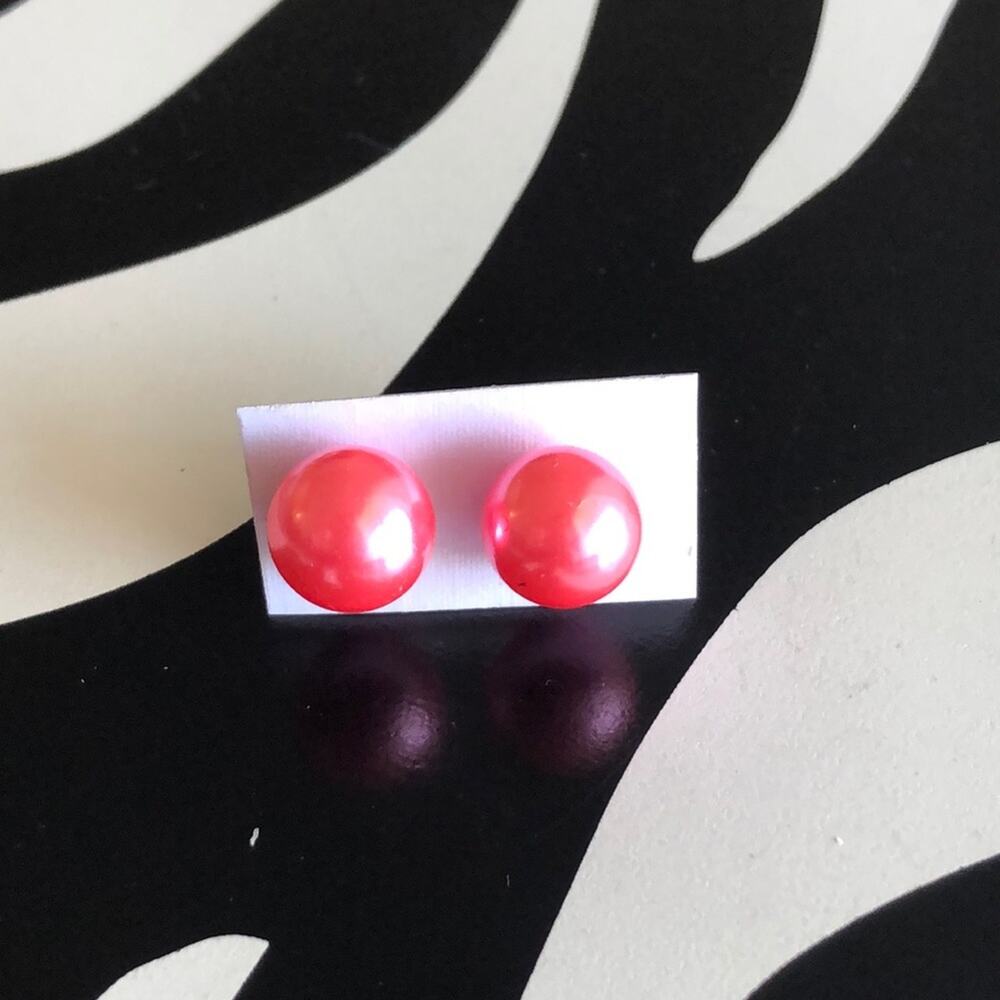 4 for $20 Pink Faux Pearl Stud Earrings